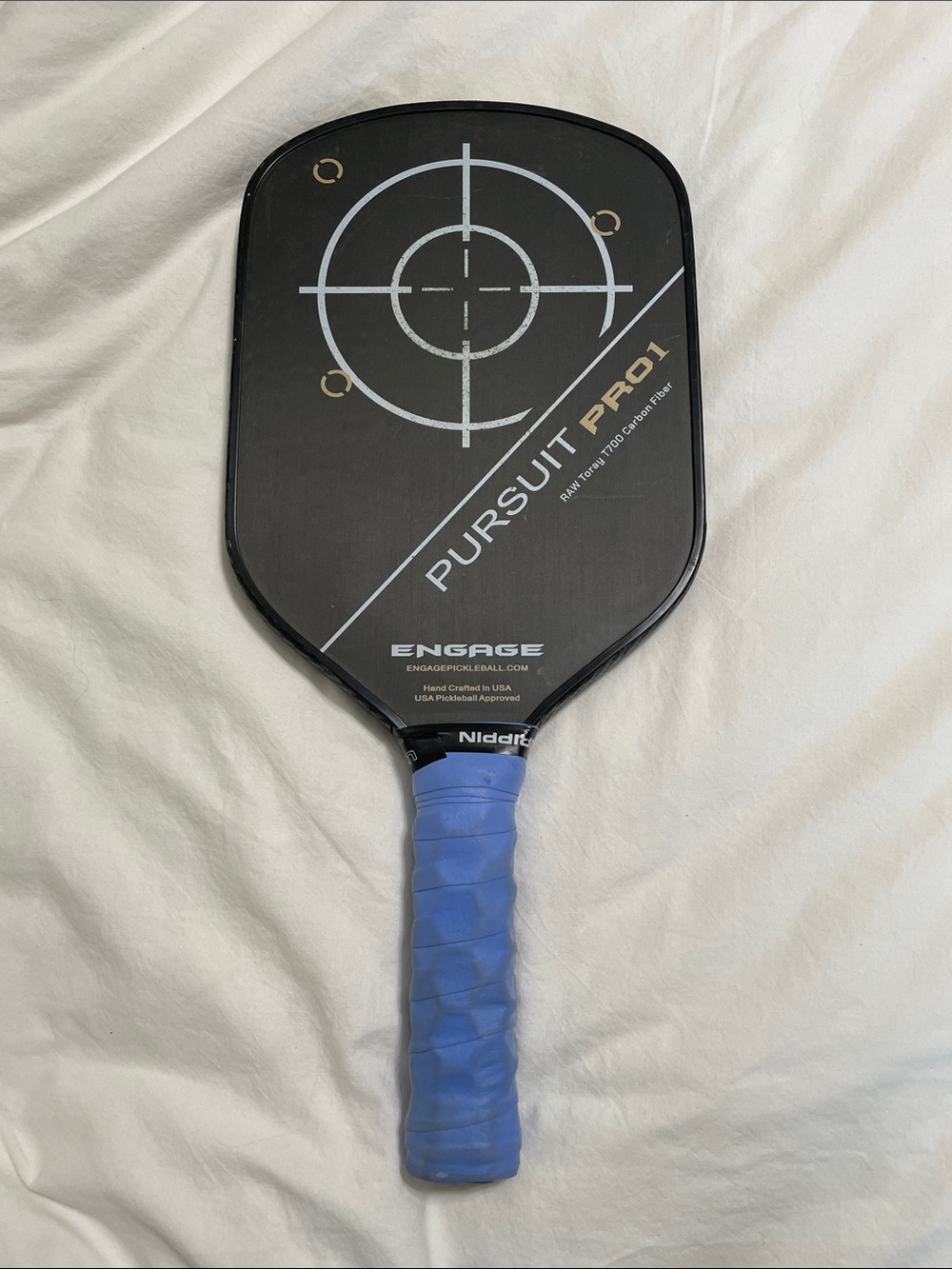 Engage Pursuit Pro1 Pickleball Paddle - Black/Blue